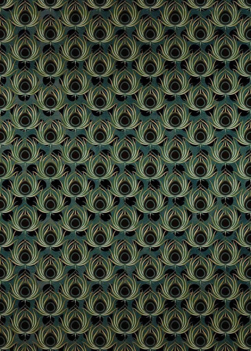 Komar Paon Vert Vlies Fotobehang 200x280cm 4 banen | Yourdecoration.nl