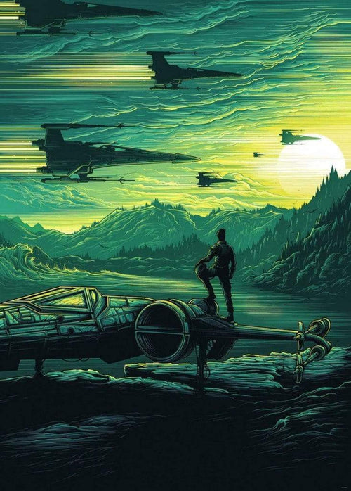 Komar Star Wars X Wing Assault Takodana Vlies Fotobehang 200x280cm 4 Banen | Yourdecoration.nl