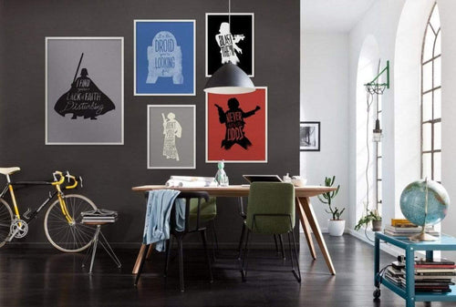 Komar Star Wars Silhouette Quotes Han Solo Kunstdruk 30x40cm Interieur | Yourdecoration.nl