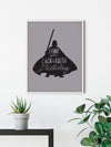 Komar Star Wars Silhouette Quotes Vader Kunstdruk 50x70cm Sfeer | Yourdecoration.nl