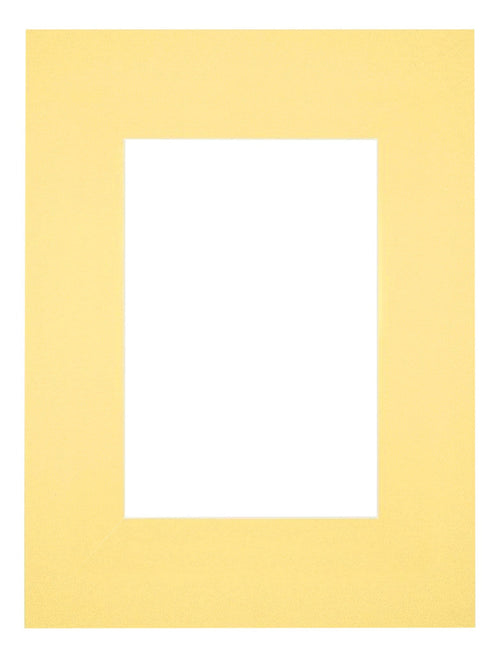 Passe Partout 18x24cm Karton Geel Rand Recht Voorzijde | Yourdecoration.nl