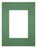 Passe Partout 18x24cm Karton Groen Bos Rand Recht Voorzijde | Yourdecoration.nl