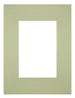 Passe Partout 18x24cm Karton Mintgroen Rand Recht Voorzijde | Yourdecoration.nl