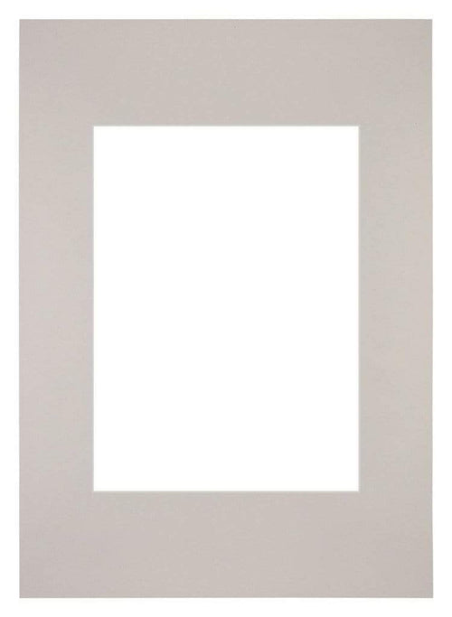 Passe Partout 20x28cm Karton Grijs Graniet Rand Recht Voorzijde | Yourdecoration.nl