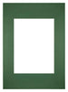 Passe Partout 20x28cm Karton Groen Bos Rand Recht Voorzijde | Yourdecoration.nl