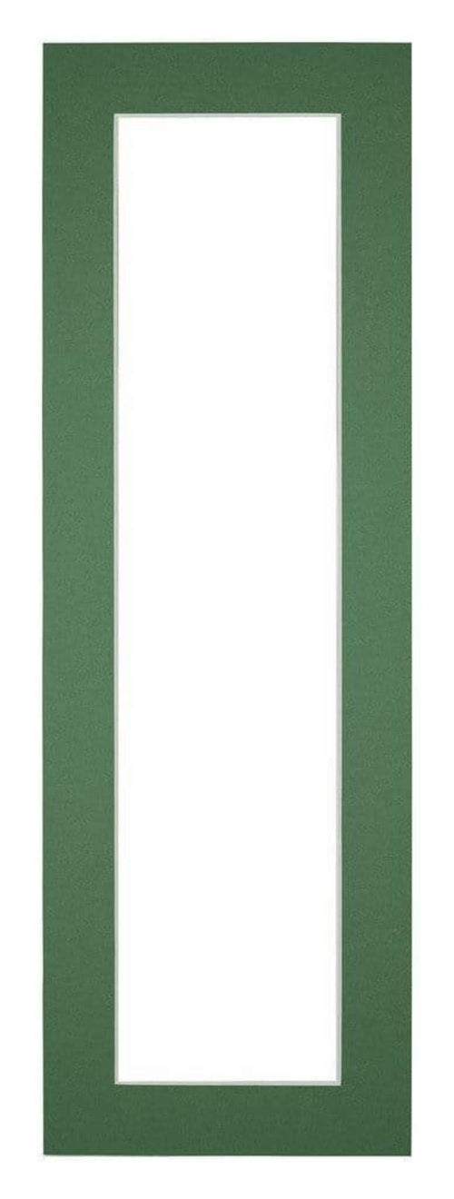 Passe Partout 20x60cm Karton Groen Bos Rand 4cm Recht Voorzijde | Yourdecoration.nl