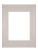 Passe Partout 24x30cm Karton Grijs Graniet Rand Recht Voorzijde | Yourdecoration.nl