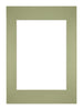 Passe Partout 29 7x42cm A3 A4 Karton Mintgroen Rand Recht Voorzijde | Yourdecoration.nl