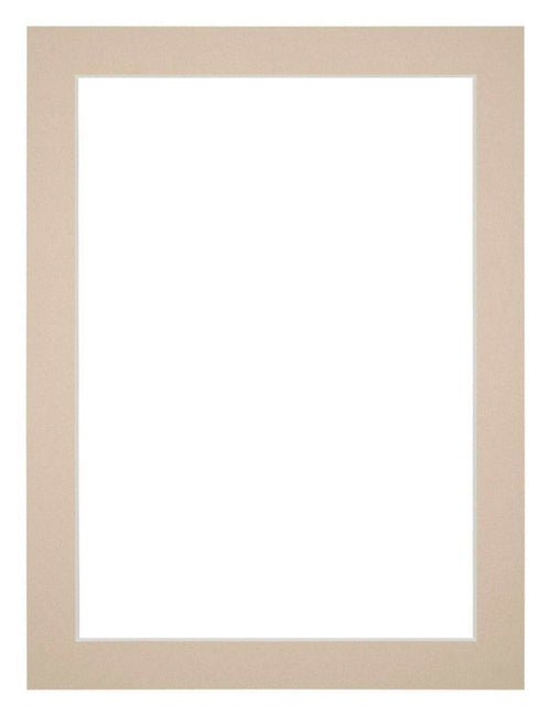 Passe Partout 45x60cm Karton Beige Rand 3cm Recht Voorzijde | Yourdecoration.nl