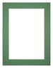 Passe Partout 45x60cm Karton Groen Bos Rand 4cm Recht Voorzijde | Yourdecoration.nl