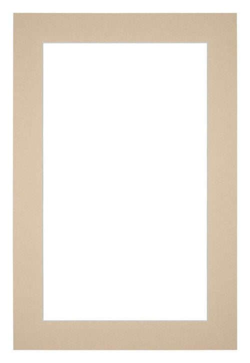 Passe Partout 20x30cm Karton Beige Rand 4cm Recht Voorzijde | Yourdecoration.nl