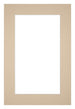 Passe Partout 30x45cm Karton Beige Rand 5cm Recht Voorzijde | Yourdecoration.nl