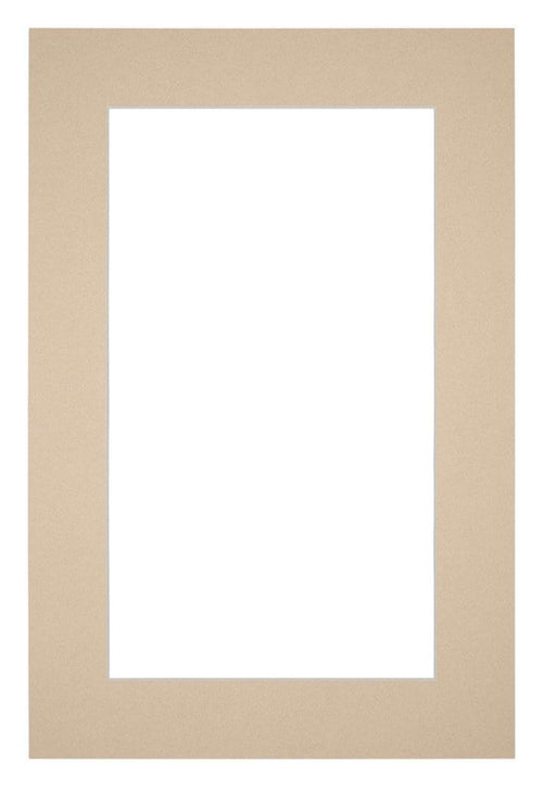 Passe Partout 62x93cm Karton Beige Rand 5cm Recht Voorzijde | Yourdecoration.nl