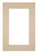 Passe Partout 62x93cm Karton Beige Rand 6cm Recht Voorzijde | Yourdecoration.nl