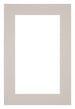 Passe Partout 62x93cm Karton Grijs Graniet Rand 5cm Recht Voorzijde | Yourdecoration.nl
