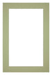 Passe Partout 62x93cm Karton Mintgroen Rand 4cm Recht Voorzijde | Yourdecoration.nl