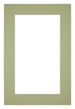 Passe Partout 61x91 5cm Karton Mintgroen Rand 5cm Recht Voorzijde | Yourdecoration.nl