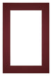Passe Partout 60x90cm Karton Wijnrood Rand 5cm Recht Voorzijde | Yourdecoration.nl