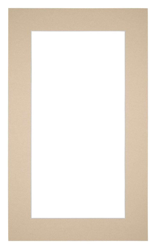 Passe Partout 30x50cm Karton Beige Rand 5cm Recht Voorzijde | Yourdecoration.nl