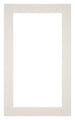 Passe Partout 30x50cm Karton Lichtgrijs Rand 4cm Recht Voorzijde | Yourdecoration.nl