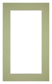Passe Partout 30x50cm Karton Mintgroen Rand 5cm Recht Voorzijde | Yourdecoration.nl