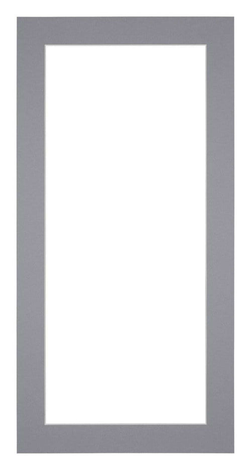 Passe Partout 45x80cm Karton Grijs Rand 4cm Recht Voorzijde | Yourdecoration.nl