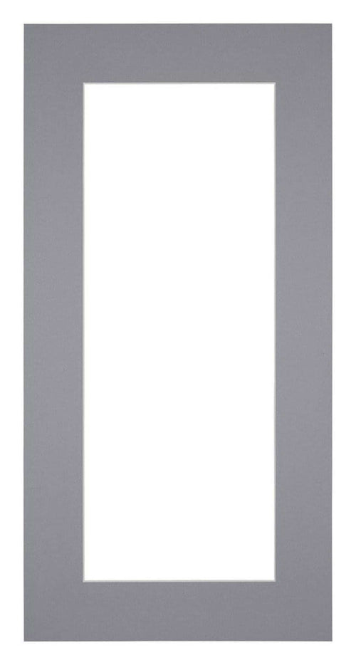 Passe Partout 45x80cm Karton Grijs Rand 6cm Recht Voorzijde | Yourdecoration.nl