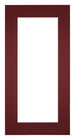 Passe Partout 45x80cm Karton Wijnrood Rand 6cm Recht Voorzijde | Yourdecoration.nl