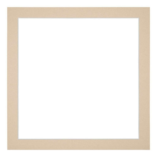 Passe Partout 25x25cm Karton Beige Rand 3cm Recht Voorzijde | Yourdecoration.nl