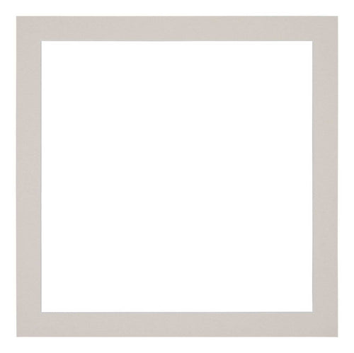 Passe Partout 25x25cm Karton Grijs Graniet Rand 3cm Recht Voorzijde | Yourdecoration.nl