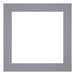 Passe Partout 50x50cm Karton Grijs Rand 5cm Recht Voorzijde | Yourdecoration.nl