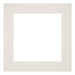 Passe Partout 25x25cm Karton Lichtgrijs Rand 6cm Recht Voorzijde | Yourdecoration.nl