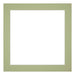 Passe Partout 20x20cm Karton Mintgroen Rand 4cm Recht Voorzijde | Yourdecoration.nl
