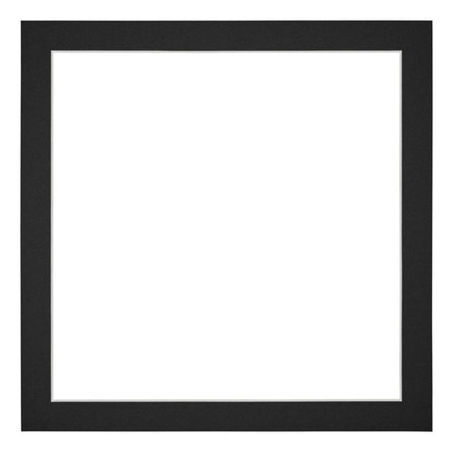 Passe Partout 25x25cm Karton Zwart Rand 3cm Recht Voorzijde | Yourdecoration.nl