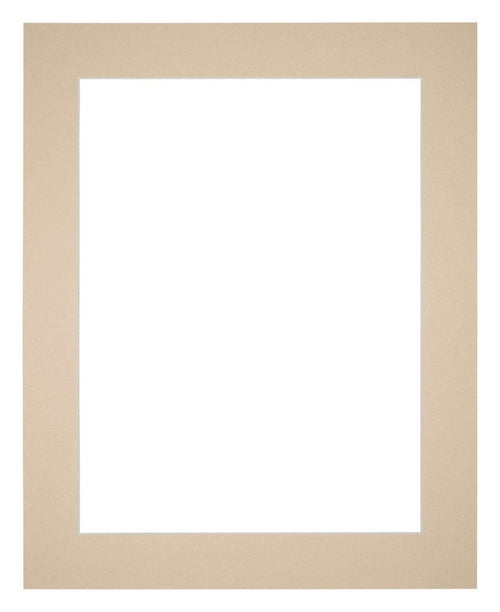 Passe Partout 40x50cm Karton Beige Rand 5cm Recht Voorzijde | Yourdecoration.nl