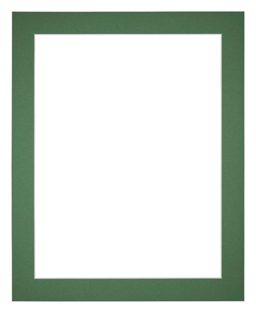 Passe Partout 24x30cm Karton Groen Bos Rand 4cm Recht Voorzijde | Yourdecoration.nl