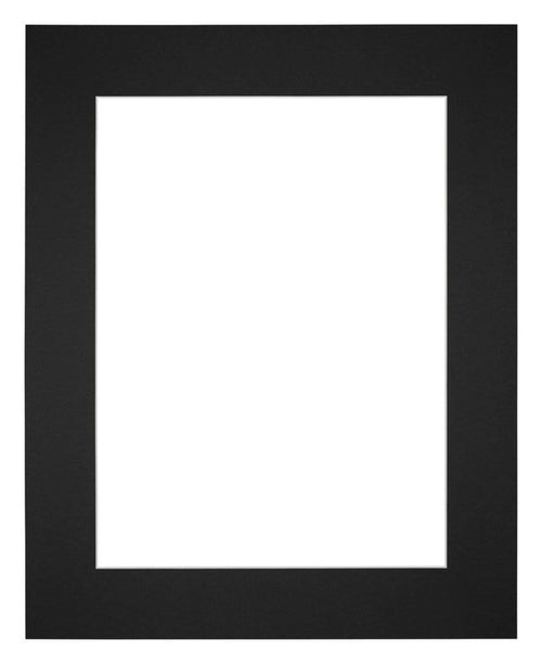 Passe Partout 24x30cm Karton Zwart Rand 6cm Recht Voorzijde | Yourdecoration.nl