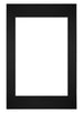 Passe Partout 40x60cm Karton Zwart Rand Recht Voorzijde | Yourdecoration.nl
