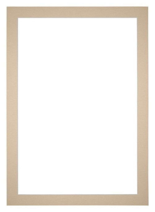 Passe Partout 30x42cm Karton Beige Rand 4cm Recht Voorzijde | Yourdecoration.nl