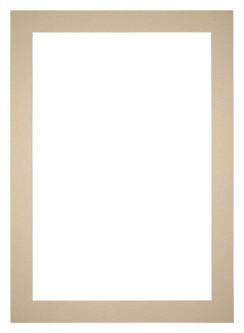 Passe Partout 70x100cm Karton Beige Rand 5cm Recht Voorzijde | Yourdecoration.nl