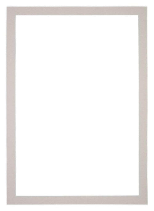 Passe Partout 30x42cm Karton Grijs Graniet Rand 3cm Recht Voorzijde | Yourdecoration.nl