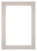 Passe Partout 25x35cm Karton Grijs Graniet Rand 6cm Recht Voorzijde | Yourdecoration.nl