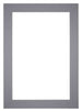 Passe Partout 35x50cm Karton Grijs Rand 6cm Recht Voorzijde | Yourdecoration.nl