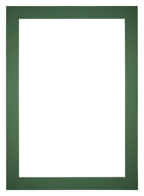 Passe Partout 35x50cm Karton Groen Bos Rand 5cm Recht Voorzijde | Yourdecoration.nl