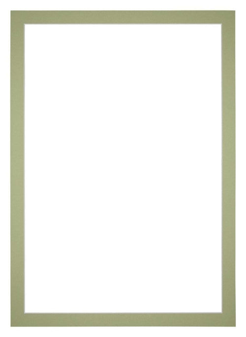 Passe Partout 50x70cm Karton Mintgroen Rand 3cm Recht Voorzijde | Yourdecoration.nl