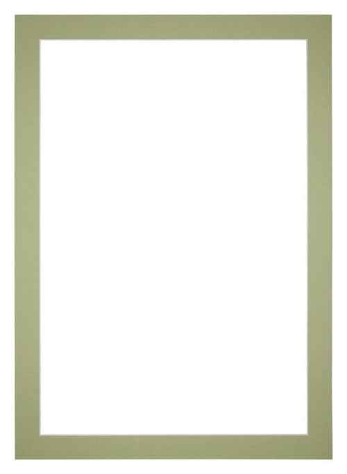 Passe Partout 21x30cm Karton Mintgroen Rand 4cm Recht Voorzijde | Yourdecoration.nl