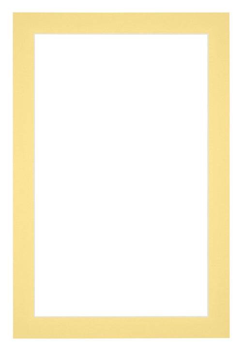 Passe Partout 60x90cm Karton Geel Rand 3cm Recht Voorzijde | Yourdecoration.nl