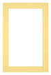 Passe Partout 62x93cm Karton Geel Rand 4cm Recht Voorzijde | Yourdecoration.nl