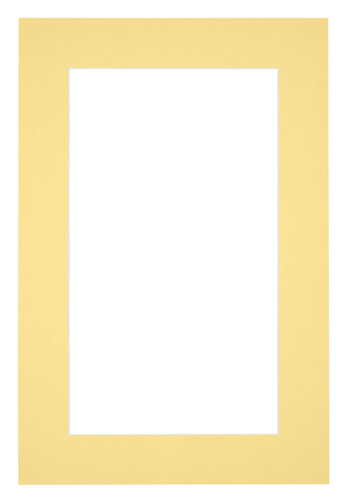 Passe Partout 62x93cm Karton Geel Rand 5cm Recht Voorzijde | Yourdecoration.nl
