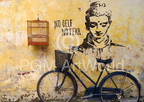 Edition Street No self no fear Kunstdruk 50x70cm | Yourdecoration.nl